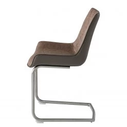 Fredriks Chaises cantilever Saval III (lot de 2) - Imitation cuir / Acier inoxydable - Marron vintage 18 Fredriks Chaises cantilever Saval III (lot de 2) - Imitation cuir / Acier inoxydable - Marron vintage -Meubles de salle à manger Soldes Magasin 1000169676 191004 07033400025 DETAILS P000000001000169676