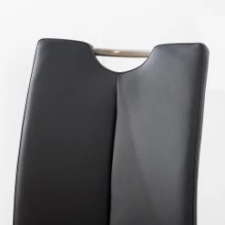 Fredriks Chaises cantilever Ratos (lot de 2) - Imitation cuir / Acier inoxydable - Noir -Meubles de salle à manger Soldes Magasin 1000169678 220819 030 DETAILS P000000001000169678