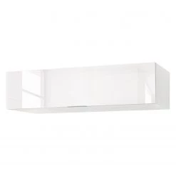 Maja Möbel Meuble murale Shino I - Verre blanc / Blanc - Largeur : 180 cm