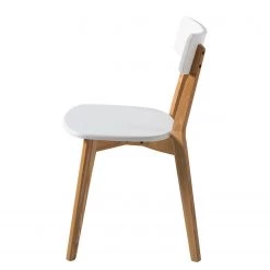 Mørteens Chaises Rob (lot de 2) - Partiellement en frêne massif - Blanc / Frêne -Meubles de salle à manger Soldes Magasin 1000170692 191017 11154500047 DETAILS P000000001000170692