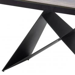 Fredriks Table Pinna - Céramique et verre / Métal - Noir mat - Imitation chêne foncé 5 Fredriks Table Pinna - Céramique et verre / Métal - Noir mat - Imitation chêne foncé -Meubles de salle à manger Soldes Magasin 1000170707 190503 12170200039 GALLERYIMAGES P000000001000170707