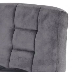 Loftscape Chaises de bar Irma (lot de 2) - Velours / Acier - Gris -Meubles de salle à manger Soldes Magasin 1000171071 190418 11493200051 GALLERYIMAGES P000000001000171071