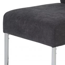 Loftscape Chaises cantilever Lopten I (lot de 2) - Tissu / Acier - Chrome -Meubles de salle à manger Soldes Magasin 1000171117 190418 11493900175 GALLERYIMAGES P000000001000171117