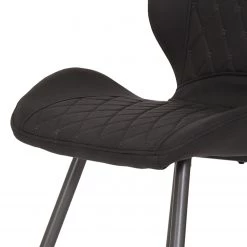 Loftscape Chaises Ripley (lot de 4) - Microfibre / Acier - Anthracite - Anthracite -Meubles de salle à manger Soldes Magasin 1000171122 190418 11494000210 GALLERYIMAGES P000000001000171122