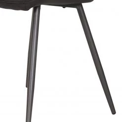 Loftscape Chaises Ripley (lot de 4) - Microfibre / Acier - Anthracite - Anthracite -Meubles de salle à manger Soldes Magasin 1000171122 190418 11494000211 GALLERYIMAGES P000000001000171122