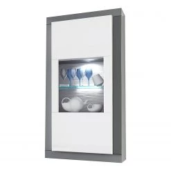 Loftscape Vitrine murale Curlewis - Blanc brillant / Anthracite