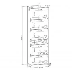 Loftscape Vitrine Charnocks II - Blanc brillant / Noir 7 Loftscape Vitrine Charnocks II - Blanc brillant / Noir -Meubles de salle à manger Soldes Magasin 1000171312 190424 07575400020 GALLERYIMAGES P000000001000171312
