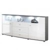 Loftscape Buffet Mury - Blanc brillant / Anthracite