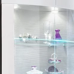 Loftscape Vitrine Mury - Blanc brillant / Anthracite -Meubles de salle à manger Soldes Magasin 1000171348 190424 07580300239 GALLERYIMAGES P000000001000171348