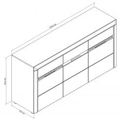 Loftscape Buffet Charnocks - Blanc brillant / blanc 11 Loftscape Buffet Charnocks - Blanc brillant / blanc -Meubles de salle à manger Soldes Magasin 1000171351 190424 07580400257 GALLERYIMAGES P000000001000171351