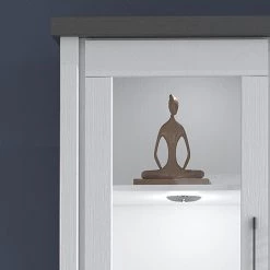 Ridgevalley Vaisselier Touros - Pin massif - Pin blanc / Gris -Meubles de salle à manger Soldes Magasin 1000171357 190424 07580500297 GALLERYIMAGES P000000001000171357