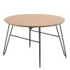 Norrwood Table Laven - Acier - Noir / Chêne