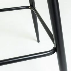 Jack & Alice Chaise de bar Sendo (lot de 2) - Velours/ Métal - Gris / Noir -Meubles de salle à manger Soldes Magasin 1000172232 190503 12121200211 GALLERYIMAGES P000000001000172232