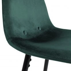 Jack & Alice Chaise de bar Sendo (lot de 2) - Velours/ Métal - Turquoise / Noir 14 Jack & Alice Chaise de bar Sendo (lot de 2) - Velours/ Métal - Turquoise / Noir -Meubles de salle à manger Soldes Magasin 1000172233 220315 032 DETAILS P000000001000172233