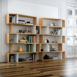 Temahome Étagère One - Chêne / Blanc -Meubles de salle à manger Soldes Magasin 1000172901 190426 18195600043 MOOD GALLERYIMAGES P000000001000172901 mood