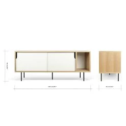 Temahome Buffet Noa II - Blanc - Chêne -Meubles de salle à manger Soldes Magasin 1000172904 190426 18195900073 GALLERYIMAGES P000000001000172904
