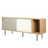 Temahome Buffet Noa II - Blanc / Gris minéral - Chêne