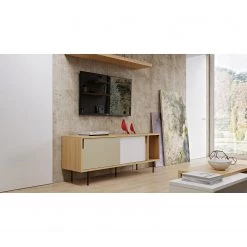 Temahome Buffet Noa II - Blanc / Gris minéral - Chêne -Meubles de salle à manger Soldes Magasin 1000172913 201016 13360000506 MOOD DETAILS P000000001000172913 mood