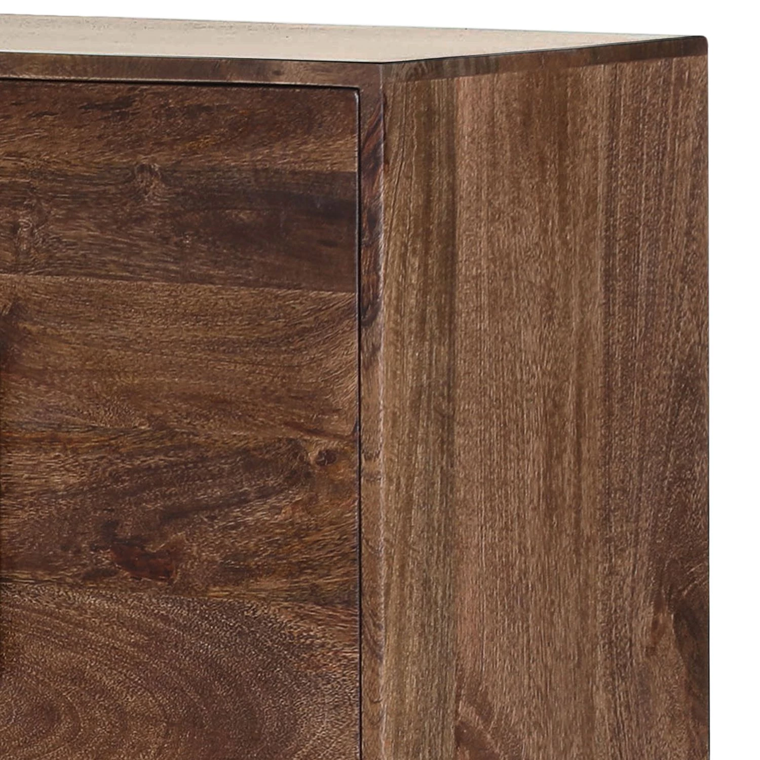 Jack & Alice Buffet Lyss - Acacia massif / Métal - Acacia marron / Laiton 2 Jack & Alice Buffet Lyss - Acacia massif / Métal - Acacia marron / Laiton – Image 2