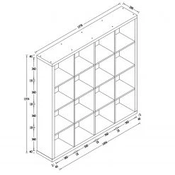 KiYDOO Étagère Shelfy II - Blanc - Largeur : 158 cm -Meubles de salle à manger Soldes Magasin 1000173851 191106 15233200027 SKETCH DETAILS P000000001000173851 sketch