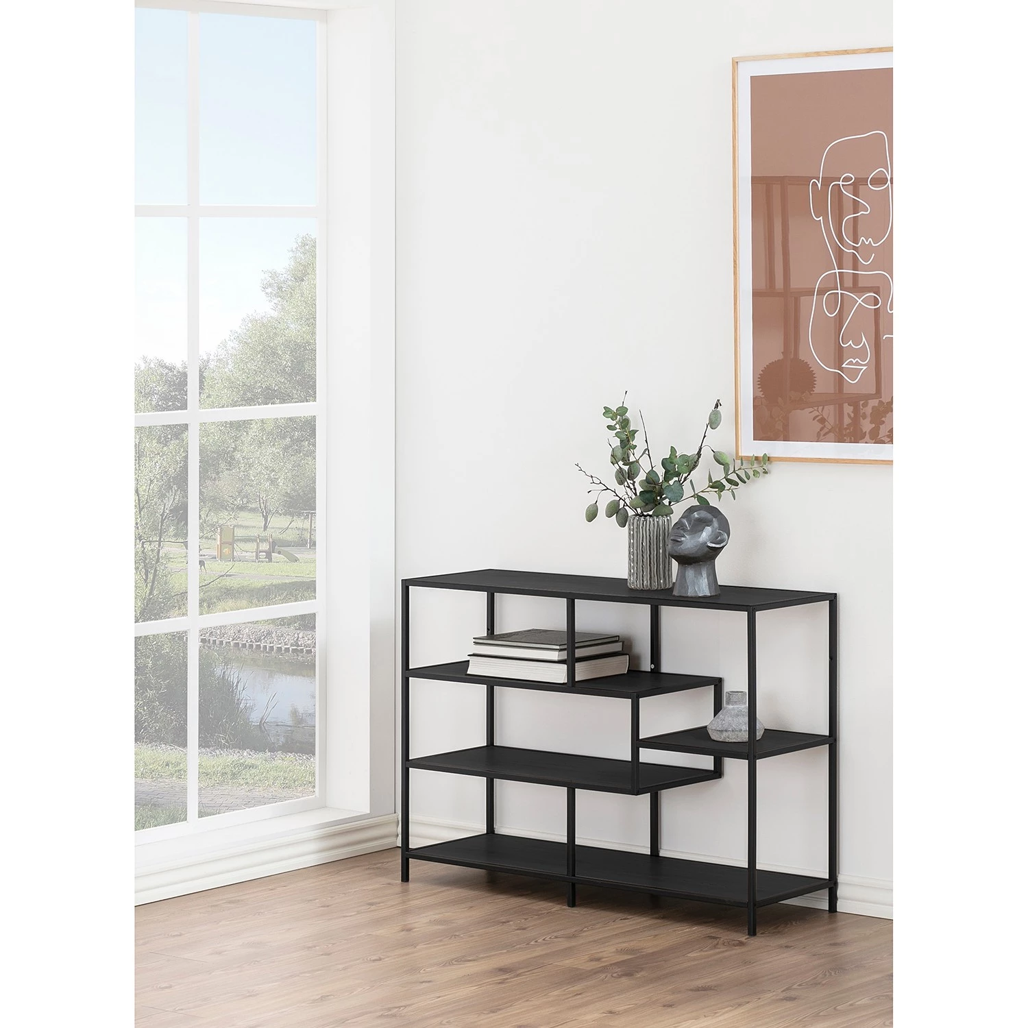 Red Living Étagère Coogee II - Noir 6 Red Living Étagère Coogee II - Noir – Image 6