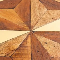 Kare Design Table Illusion - Bois vieilli massif / Acier -Incrustations de bois vieilli / Noir -Meubles de salle à manger Soldes Magasin 1000174187 190515 06331700054 GALLERYIMAGES P000000001000174187