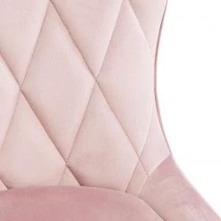 Kare Design Chaise capitonnée Black Marshall - Velours / Hêtre massif - Rose / Noir -Meubles de salle à manger Soldes Magasin 1000174200 190515 06332600137 GALLERYIMAGES P000000001000174200