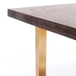 Kare Design Table Osaka Duo - Partiellement en frêne massif / Acier - Frêne / Laiton -Meubles de salle à manger Soldes Magasin 1000174215 190515 06334400278 GALLERYIMAGES P000000001000174215