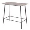 Fredriks Table haute Lindra - Acier - Bois flotté / Graphite