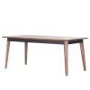 Naturoo Table Kadena - Acacia massif - Acacia / Anthracite