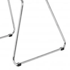 Tenzo Chaises Gina VI (lot de 2) - Imitation cuir / Métal - Gris / Chrome -Meubles de salle à manger Soldes Magasin 1000175505 190614 06463600009 GALLERYIMAGES P000000001000175505