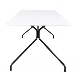 Tenzo Table Ego - Métal - Blanc / Noir -Meubles de salle à manger Soldes Magasin 1000175536 190614 06464400133 GALLERYIMAGES P000000001000175536