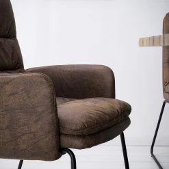 Red Living Chaise à accoudoirs Parks - Marron vintage -Meubles de salle à manger Soldes Magasin 1000176445 210302 08271400024 DETAILS P000000001000176445