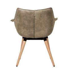 Ars manufacti Chaise à accoudoirs Kantii I - Microfibre / Chêne massif - Gris silex vintage - 1 chaise 14 Ars manufacti Chaise à accoudoirs Kantii I - Microfibre / Chêne massif - Gris silex vintage - 1 chaise -Meubles de salle à manger Soldes Magasin 1000176705 200302 11493800007 DETAILS P000000001000176705