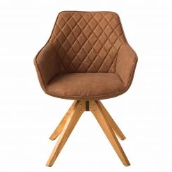 Mørteens Chaise à accoudoirs Pori II - Imitation cuir / Chêne massif - Marron - 1 chaise 14 Mørteens Chaise à accoudoirs Pori II - Imitation cuir / Chêne massif - Marron - 1 chaise -Meubles de salle à manger Soldes Magasin 1000176717 200615 06211200002 DETAILS P000000001000176717