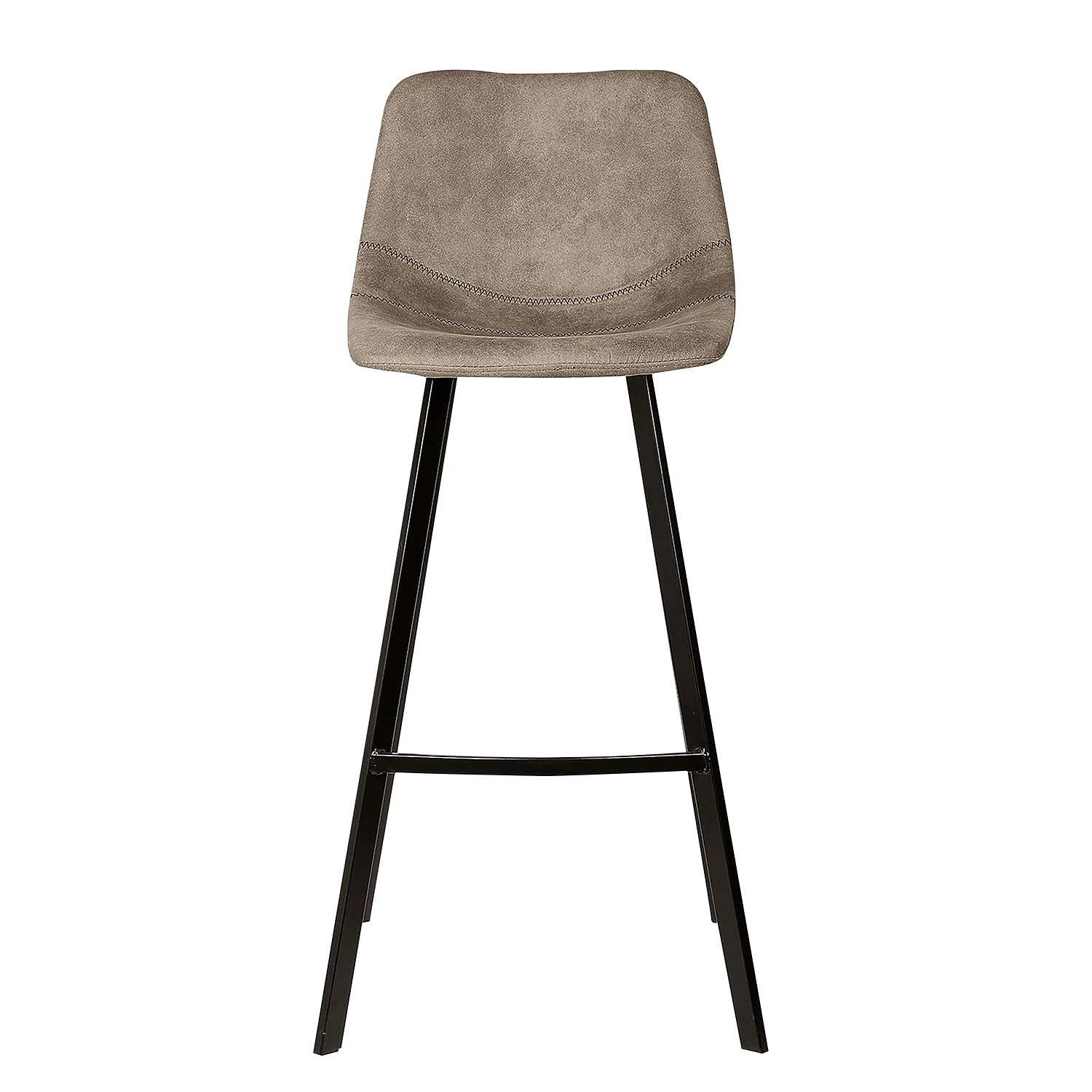 Ars manufacti Chaises de bar Luhi (lot de 2) - Microfibre / Acier - Limon vintage 5 Ars manufacti Chaises de bar Luhi (lot de 2) - Microfibre / Acier - Limon vintage – Image 5