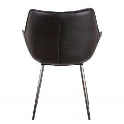 Studio Copenhagen Chaise de salle à manger Balimo - Cuir véritable / Métal - Noir -Meubles de salle à manger Soldes Magasin 1000176738 190614 12073500233 GALLERYIMAGES P000000001000176738