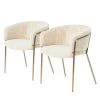 Jack & Alice Chaises Vilhena III (lot de 2) - Crème