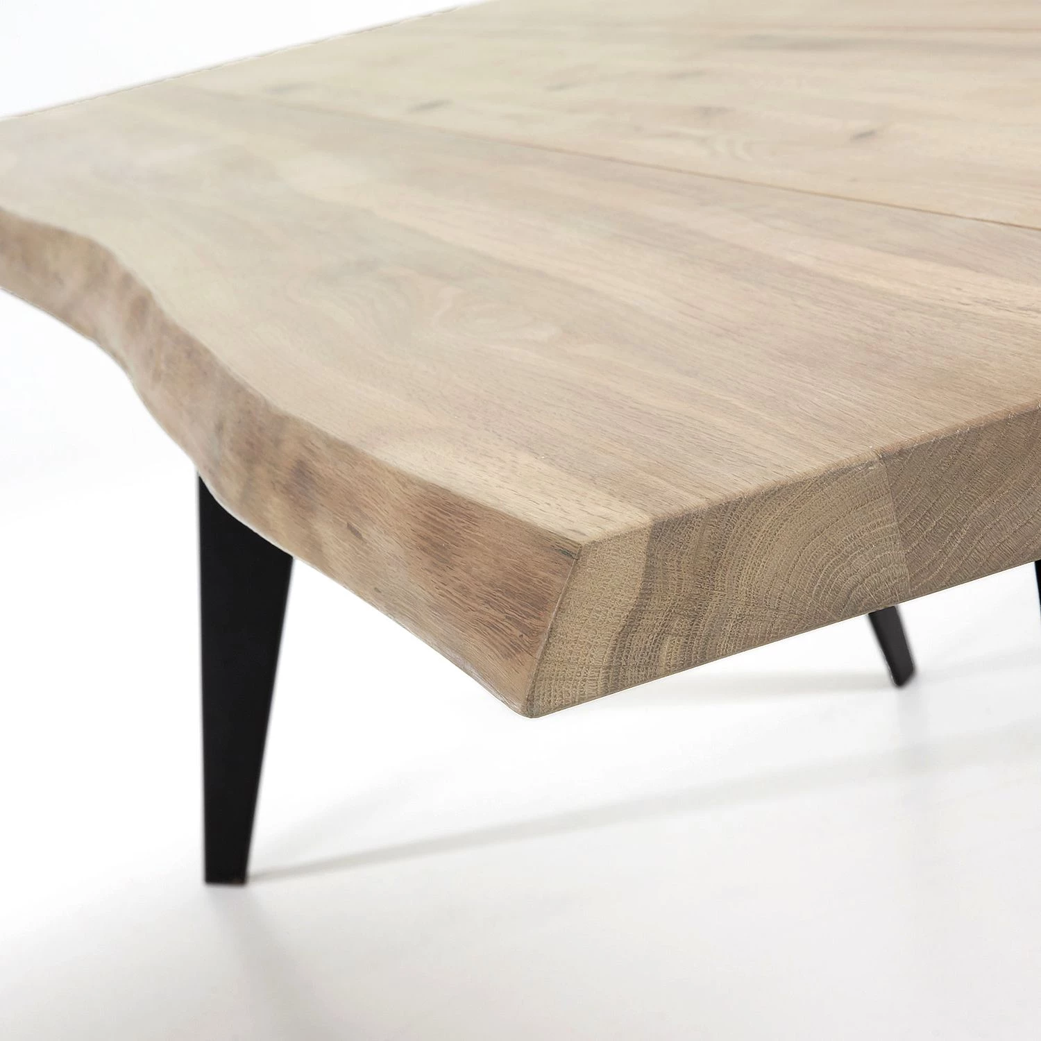 Norrwood Table Malling - Chêne massif / Acier - Noir - Chêne coloris lessivé - 220 x 100 cm 4 Norrwood Table Malling - Chêne massif / Acier - Noir - Chêne coloris lessivé - 220 x 100 cm – Image 4