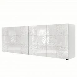 LC Spa Buffet Miro II - Blanc brillant - Largeur : 241 cm
