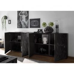 LC Spa Buffet Prisma I - Anthracite brillant - Largeur : 241 cm -Meubles de salle à manger Soldes Magasin 1000177711 201029 08342200270 MOOD DETAILS P000000001000177711 mood