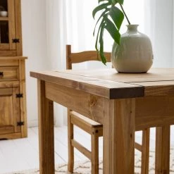 Maison Belfort Table Finca Rustica I - Pin massif - Epicéa naturel - 80 x 80 cm -Meubles de salle à manger Soldes Magasin 1000178025 200529 06233700003 DETAILS P000000001000178025