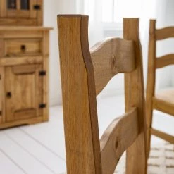 Maison Belfort Chaises Finca Rustica (lot de 2) - Pin massif - Epicéa naturel -Meubles de salle à manger Soldes Magasin 1000178031 200529 06234900024 DETAILS P000000001000178031