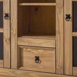 Maison Belfort Vitrine pour buffet Finca Rustica - Pin massif - Epicéa naturel -Meubles de salle à manger Soldes Magasin 1000178034 200221 14583500007 DETAILS P000000001000178034