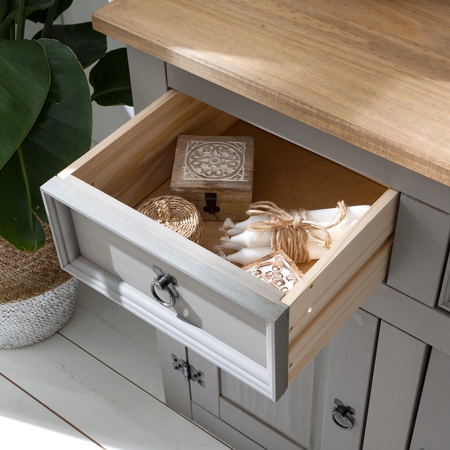 Maison Belfort Commode Finca Rustica I - Pin massif - Pin gris 8 Maison Belfort Commode Finca Rustica I - Pin massif - Pin gris – Image 8