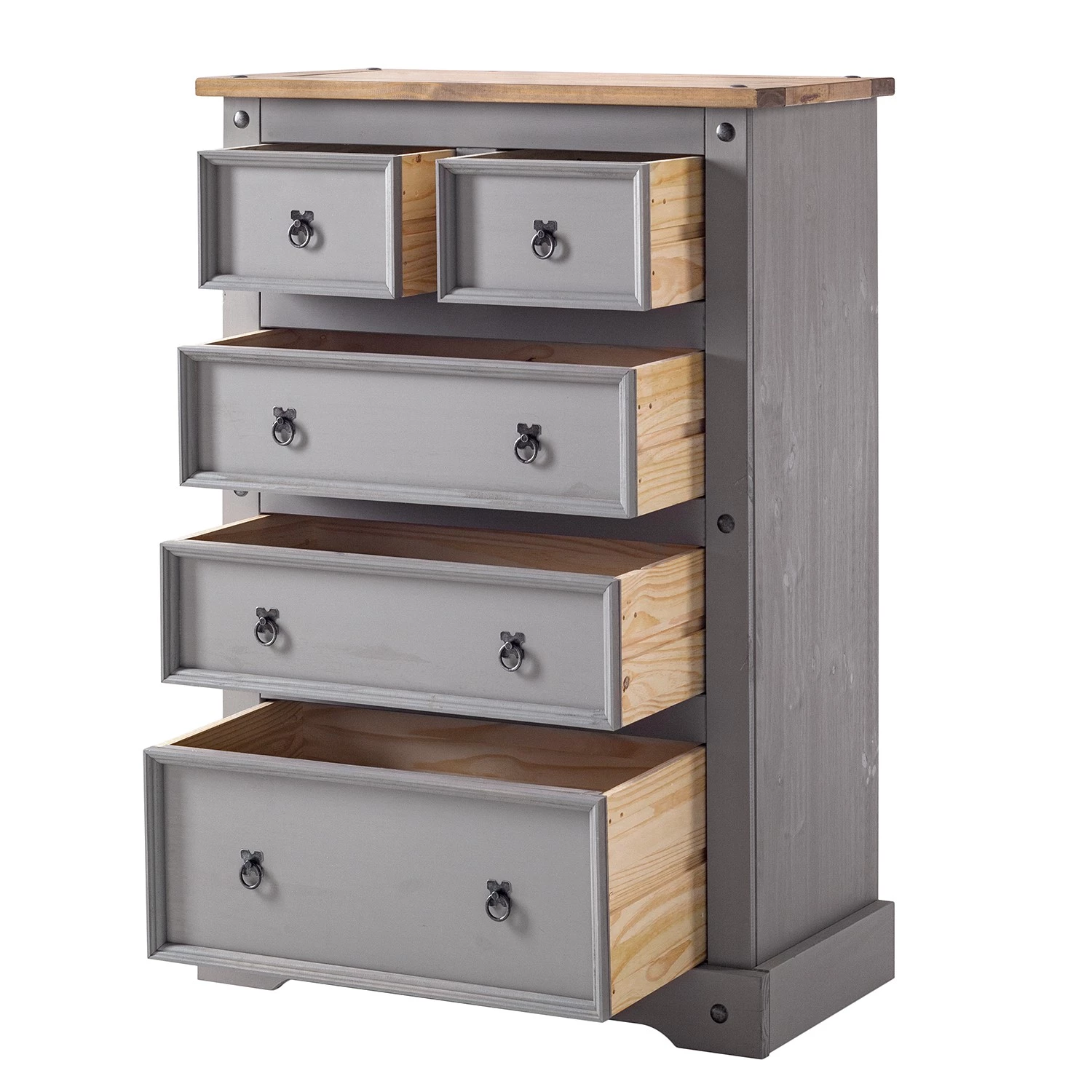 Maison Belfort Commode Finca Rustica II - Pin massif - Pin gris 5 Maison Belfort Commode Finca Rustica II - Pin massif - Pin gris – Image 5