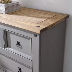 Maison Belfort Commode Finca Rustica II - Pin massif - Pin gris 20 Maison Belfort Commode Finca Rustica II - Pin massif - Pin gris -Meubles de salle à manger Soldes Magasin 1000178050 200511 13150100015 DETAILS P000000001000178050