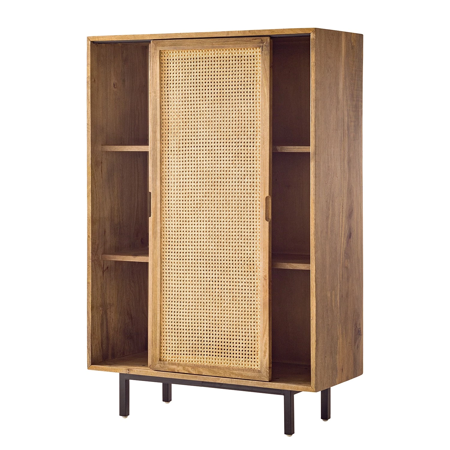 Ars manufacti Buffet haut Vina - Manguier massif / Rotin - Manguier / Noir 9 Ars manufacti Buffet haut Vina - Manguier massif / Rotin - Manguier / Noir – Image 9