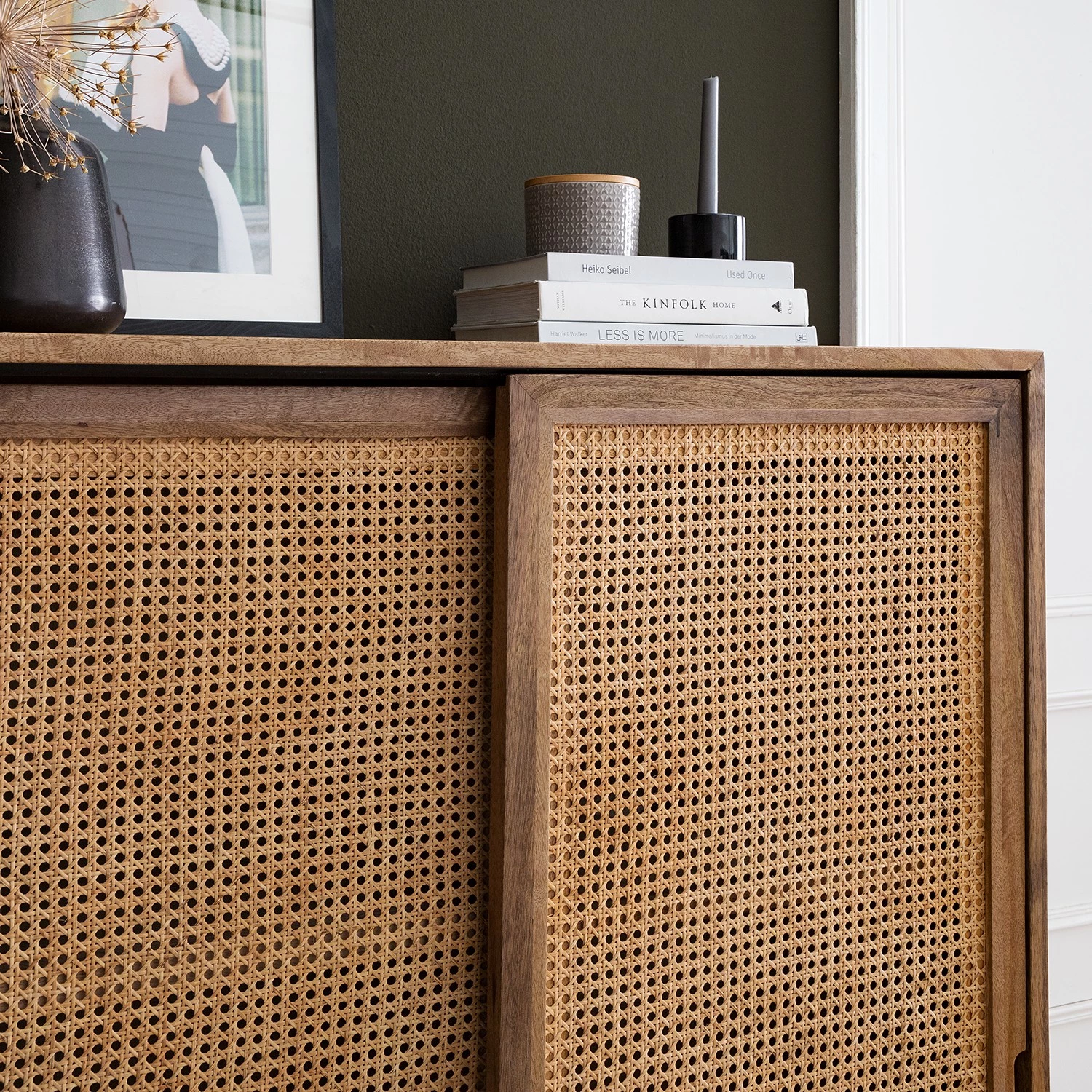 Ars manufacti Buffet haut Vina - Manguier massif / Rotin - Manguier / Noir 12 Ars manufacti Buffet haut Vina - Manguier massif / Rotin - Manguier / Noir – Image 12