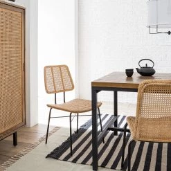 Ars manufacti Chaise Vina I - Rotin / Métal - Rotin / Noir 15 Ars manufacti Chaise Vina I - Rotin / Métal - Rotin / Noir -Meubles de salle à manger Soldes Magasin 1000178092 200428 12090700006 MOOD DETAILS P000000001000178092 mood